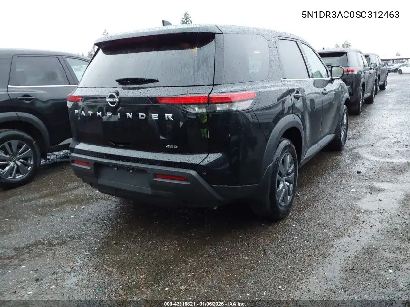 5N1DR3AC0SC312463 2025 Nissan Pathfinder S 4Wd