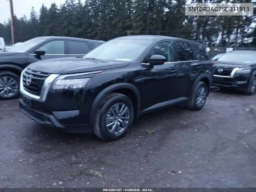 5N1DR3AC7SC311911 2025 Nissan Pathfinder S 4Wd