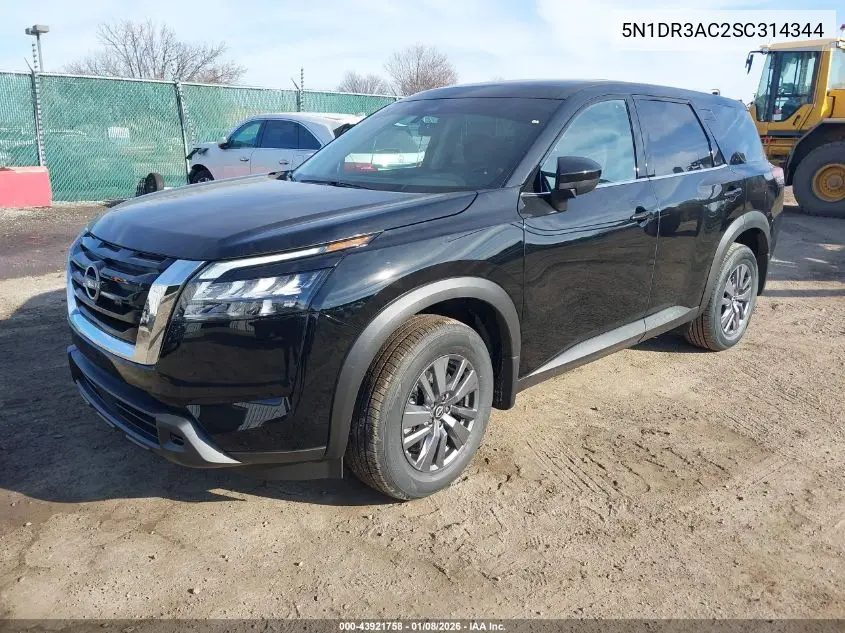 5N1DR3AC2SC314344 2025 Nissan Pathfinder S 4Wd