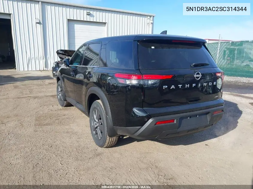 5N1DR3AC2SC314344 2025 Nissan Pathfinder S 4Wd