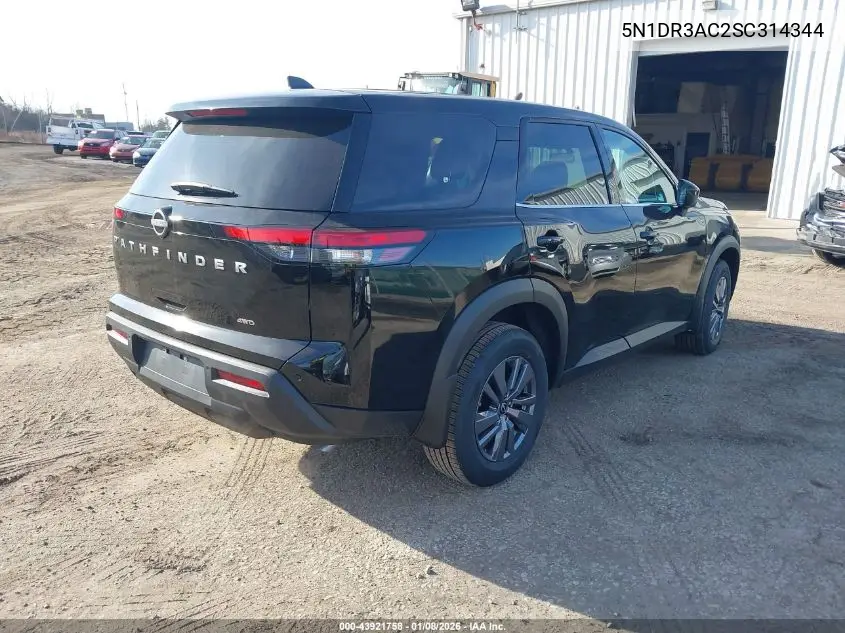 5N1DR3AC2SC314344 2025 Nissan Pathfinder S 4Wd