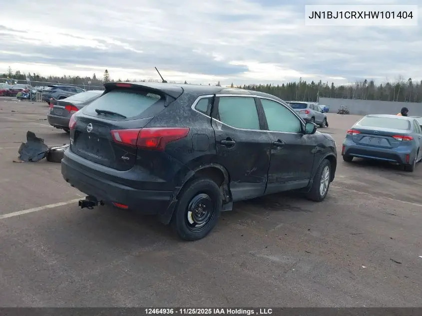 JN1BJ1CRXHW101404 2017 Nissan Qashqai S/Sl/Sv