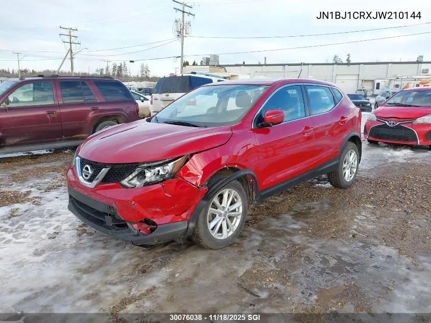 JN1BJ1CRXJW210144 2018 Nissan Qashqai S/Sl/Sv