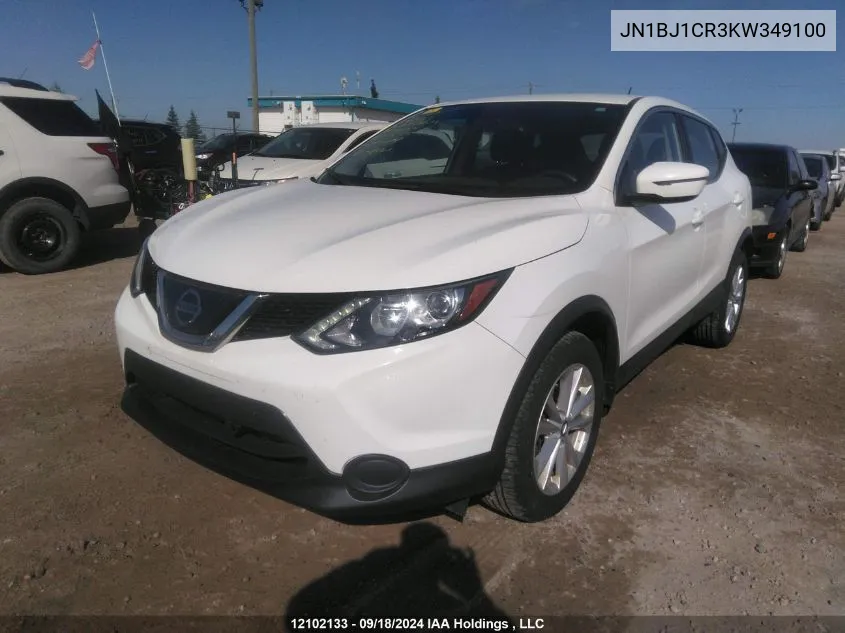 2019 Nissan Qashqai VIN: JN1BJ1CR3KW349100 Lot: 12102133