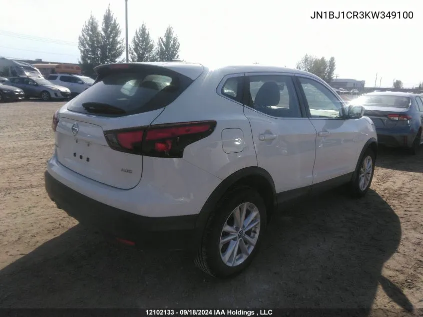 2019 Nissan Qashqai VIN: JN1BJ1CR3KW349100 Lot: 12102133