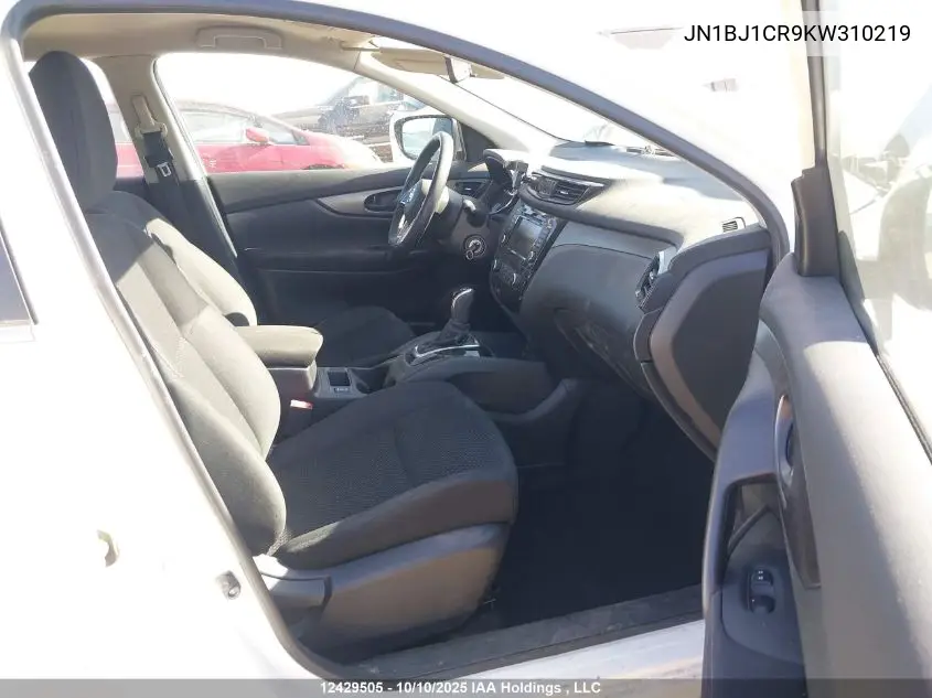 JN1BJ1CR9KW310219 2019 Nissan Qashqai S/Sl/Sv