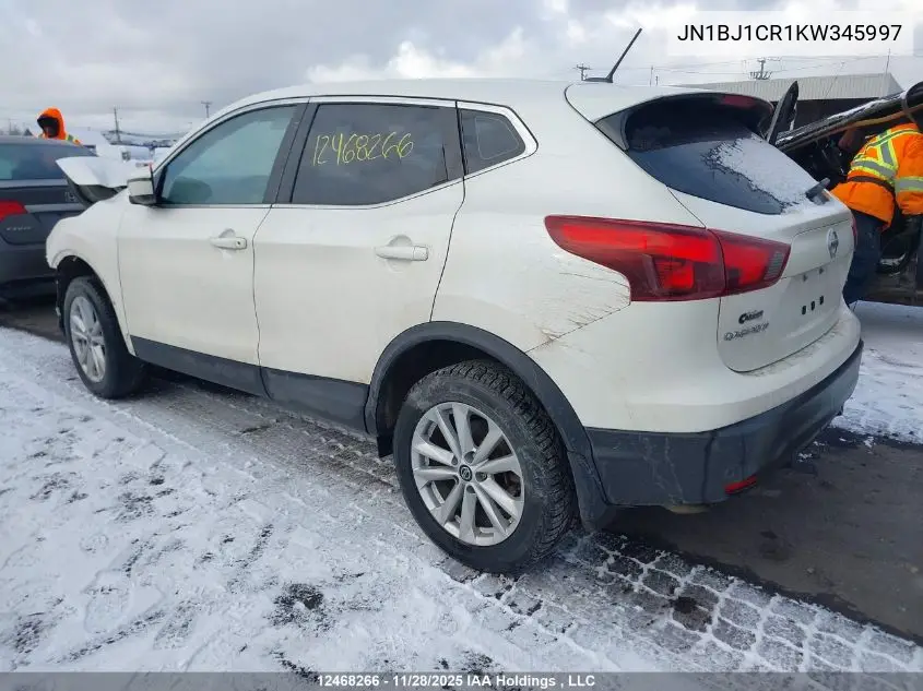 JN1BJ1CR1KW345997 2019 Nissan Qashqai S/Sl/Sv