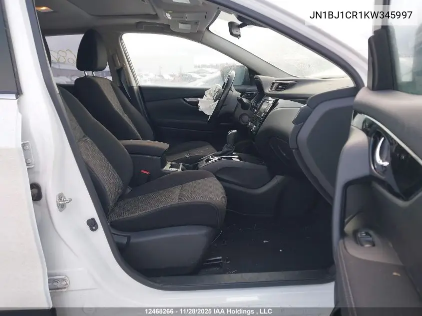 JN1BJ1CR1KW345997 2019 Nissan Qashqai S/Sl/Sv