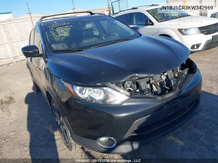 2019 Nissan Qashqai S/Sl/Sv VIN: JN1BJ1CR3KW342969 Lot: 12609243
