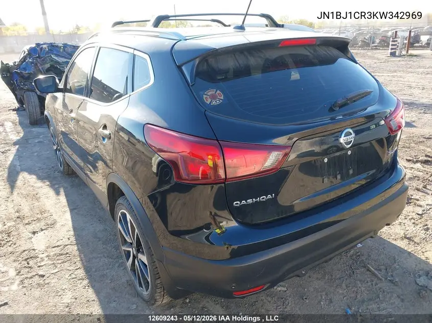 2019 Nissan Qashqai S/Sl/Sv VIN: JN1BJ1CR3KW342969 Lot: 12609243