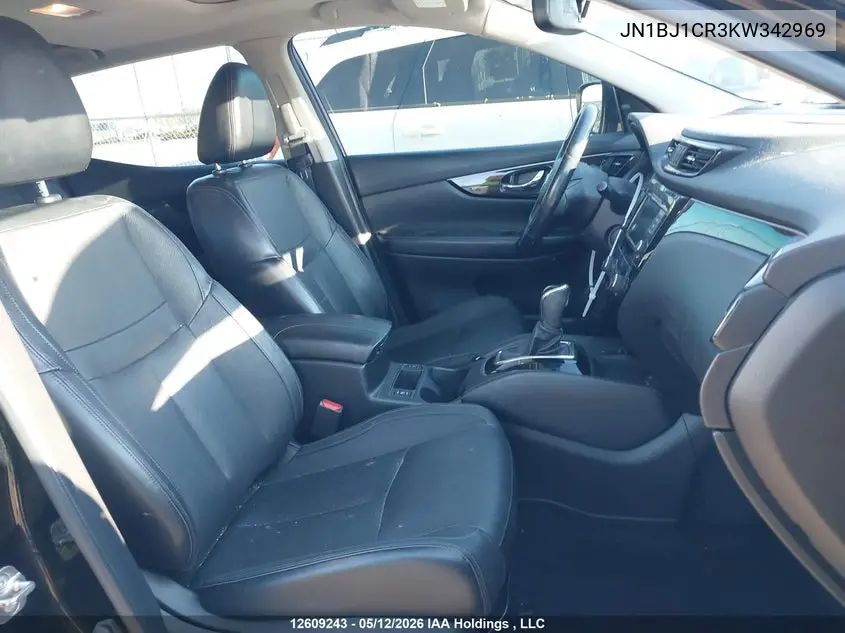 2019 Nissan Qashqai S/Sl/Sv VIN: JN1BJ1CR3KW342969 Lot: 12609243
