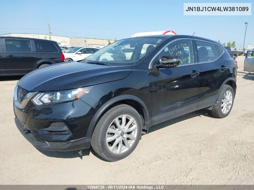 2020 Nissan Qashqai VIN: JN1BJ1CW4LW381089 Lot: 12068728