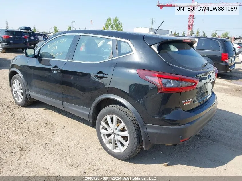 2020 Nissan Qashqai VIN: JN1BJ1CW4LW381089 Lot: 12068728