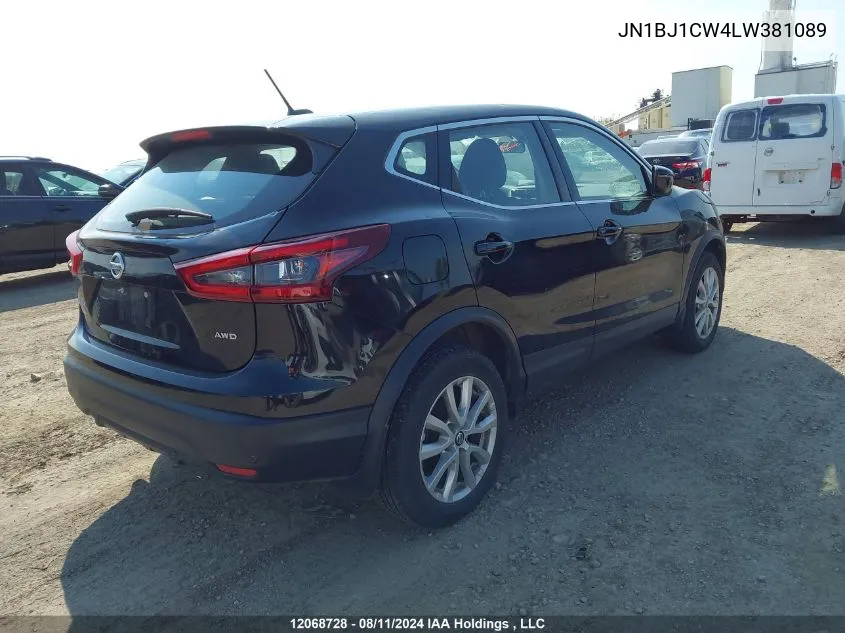 2020 Nissan Qashqai VIN: JN1BJ1CW4LW381089 Lot: 12068728