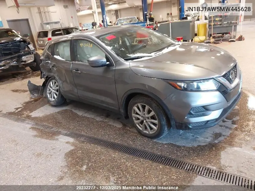 JN1BJ1AW5MW445628 2021 Nissan Qashqai S