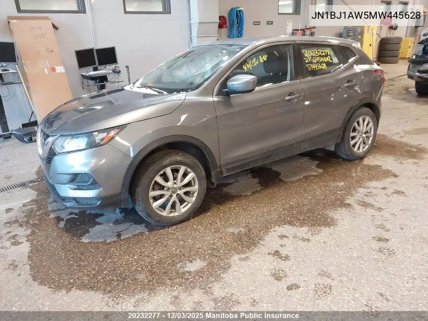 JN1BJ1AW5MW445628 2021 Nissan Qashqai S