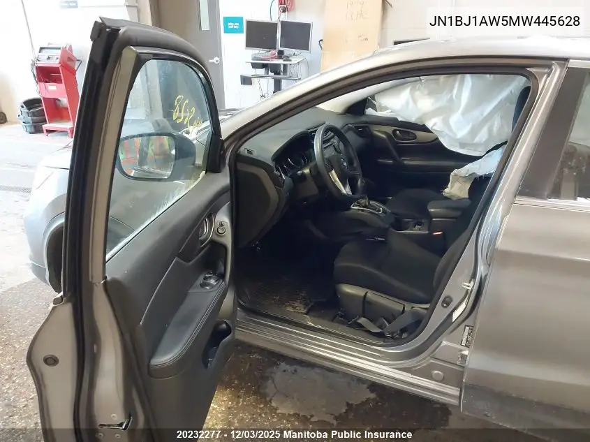 JN1BJ1AW5MW445628 2021 Nissan Qashqai S