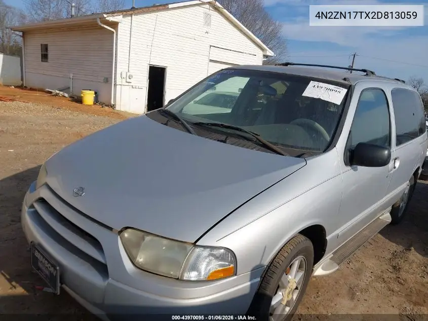 4N2ZN17TX2D813059 2002 Nissan Quest Gle