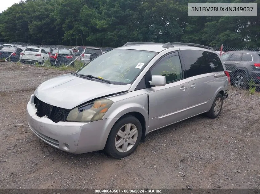 5N1BV28UX4N349037 2004 Nissan Quest 3.5 Sl