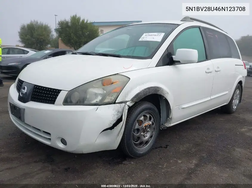 5N1BV28U46N123708 2006 Nissan Quest 3.5