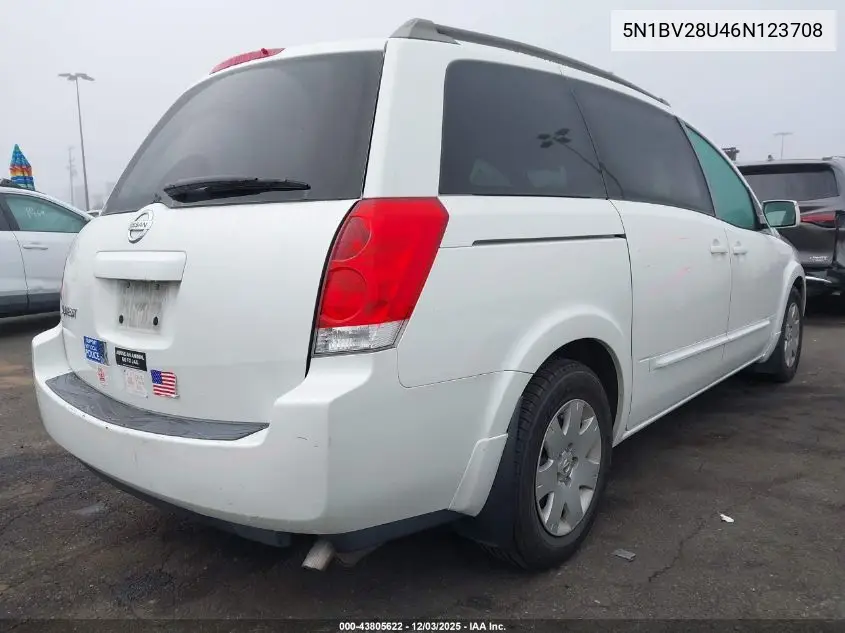 5N1BV28U46N123708 2006 Nissan Quest 3.5
