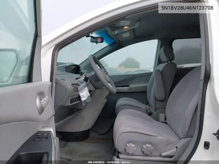 5N1BV28U46N123708 2006 Nissan Quest 3.5