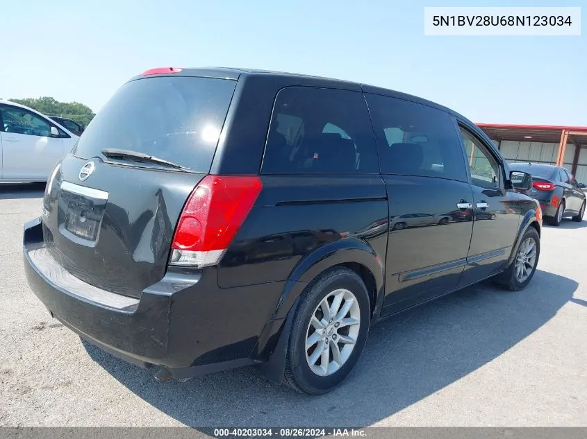 5N1BV28U68N123034 2008 Nissan Quest 3.5