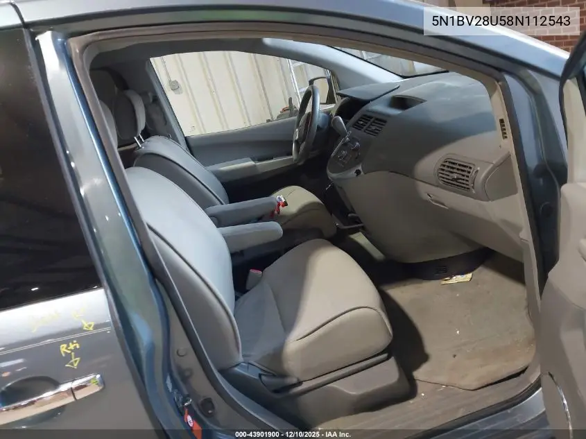 5N1BV28U58N112543 2008 Nissan Quest 3.5
