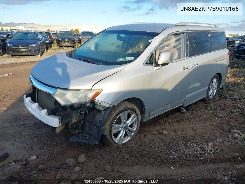 JN8AE2KP7B9010166 2011 Nissan Quest S/Sv/Sl/Le
