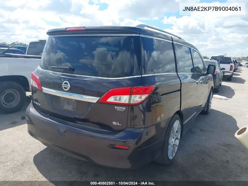 JN8AE2KP7B9004061 2011 Nissan Quest Sl