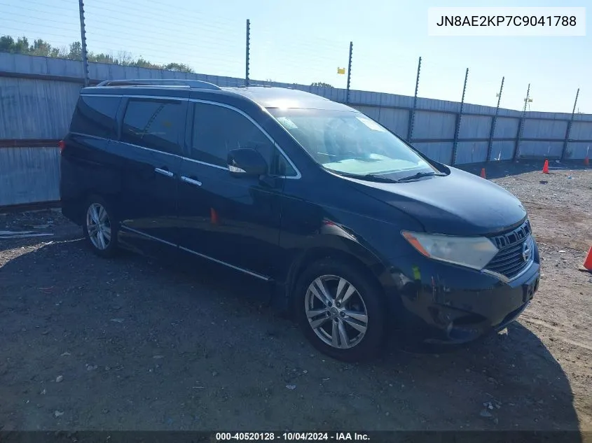 JN8AE2KP7C9041788 2012 Nissan Quest Le