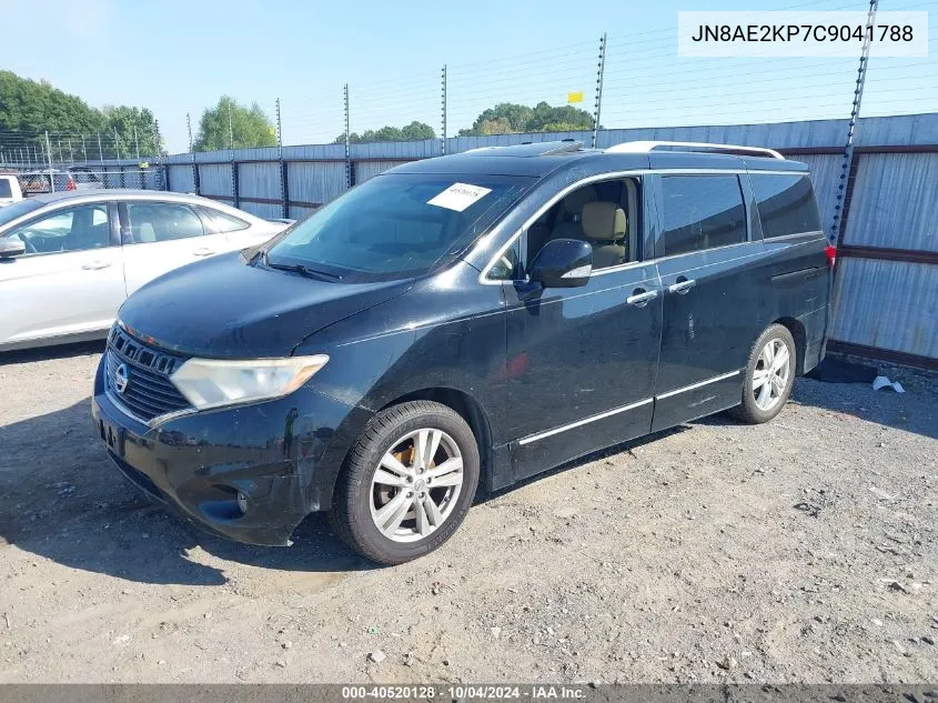 JN8AE2KP7C9041788 2012 Nissan Quest Le