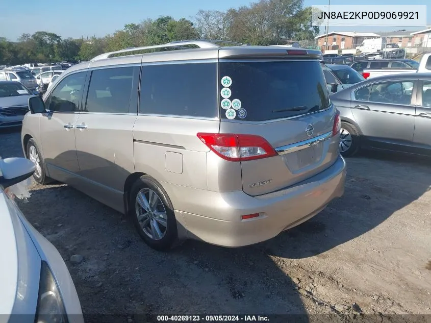 JN8AE2KP0D9069921 2013 Nissan Quest Le