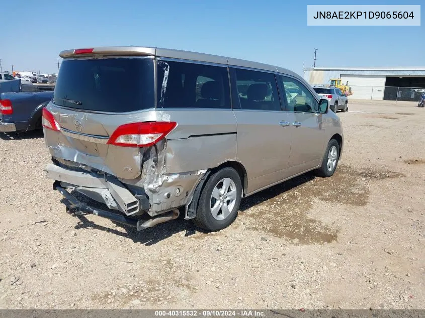 JN8AE2KP1D9065604 2013 Nissan Quest Sv