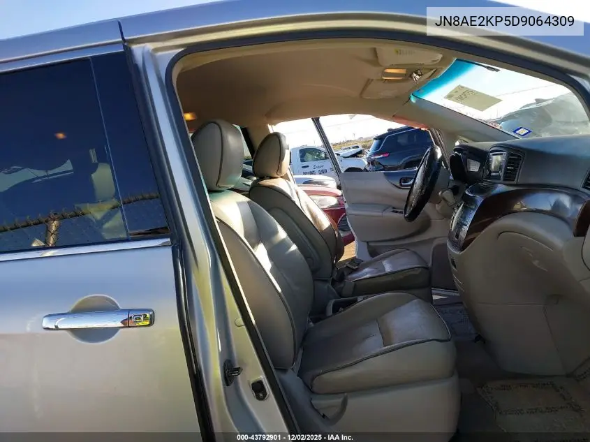 JN8AE2KP5D9064309 2013 Nissan Quest Sv