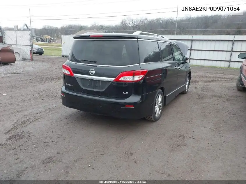 JN8AE2KP0D9071054 2013 Nissan Quest Le