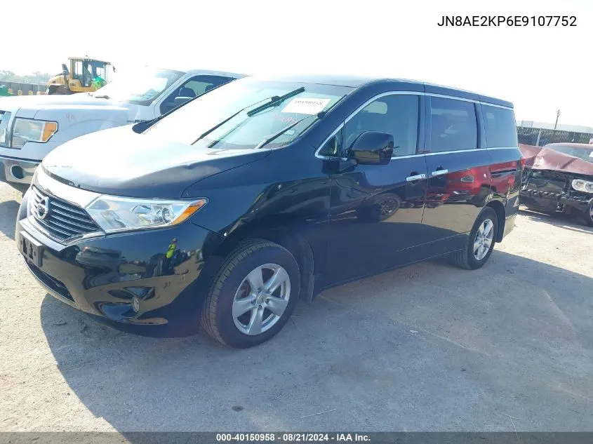 JN8AE2KP6E9107752 2014 Nissan Quest Sv