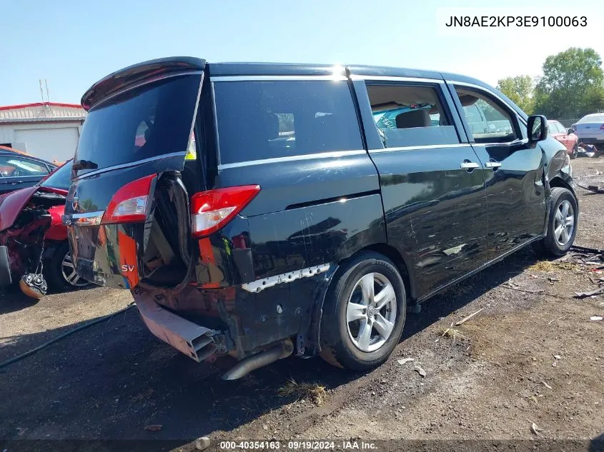 JN8AE2KP3E9100063 2014 Nissan Quest Sv