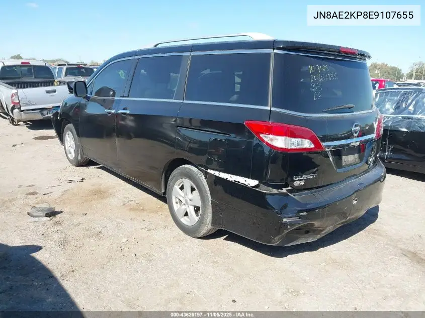 JN8AE2KP8E9107655 2014 Nissan Quest Sv