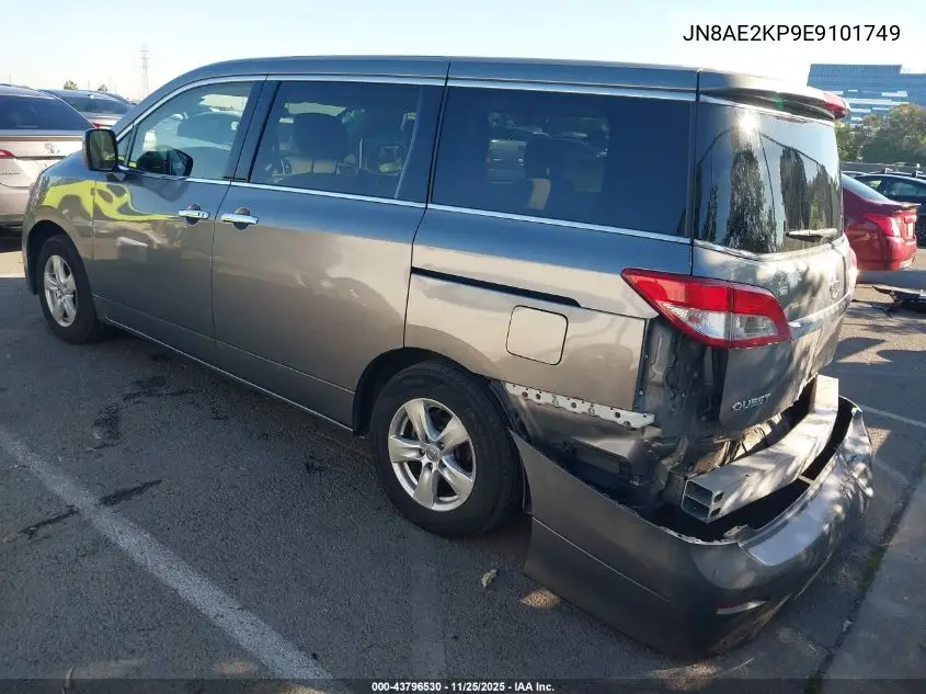 JN8AE2KP9E9101749 2014 Nissan Quest Sv