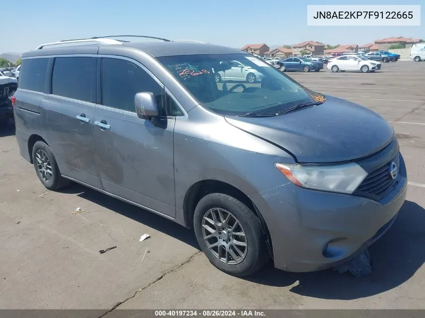 JN8AE2KP7F9122665 2015 Nissan Quest