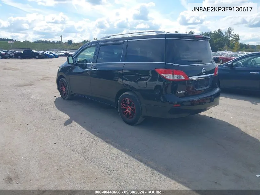 JN8AE2KP3F9130617 2015 Nissan Quest Platinum/S/Sl/Sv