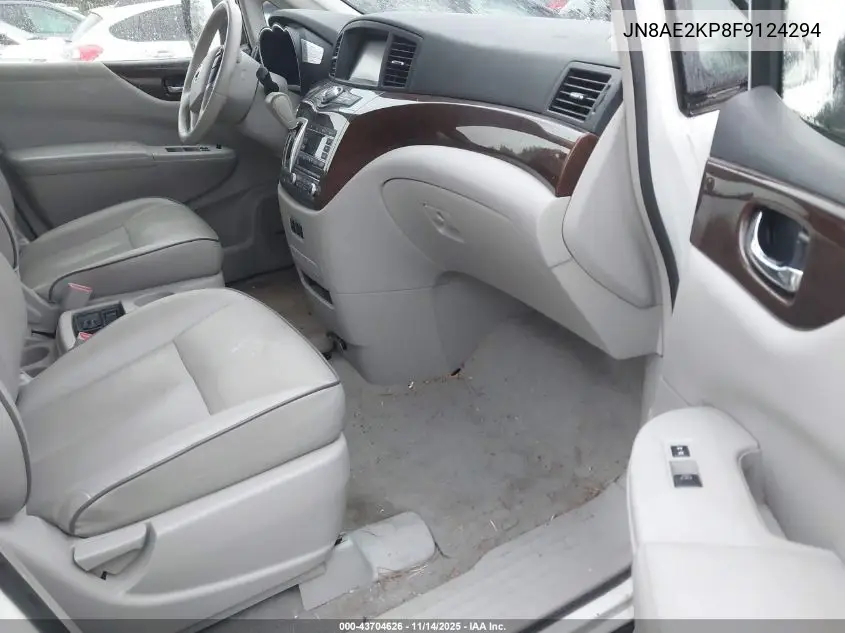 JN8AE2KP8F9124294 2015 Nissan Quest Sl
