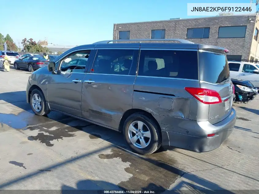 JN8AE2KP6F9122446 2015 Nissan Quest Sv