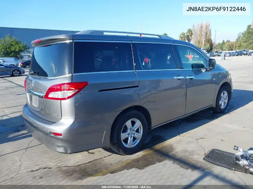 JN8AE2KP6F9122446 2015 Nissan Quest Sv
