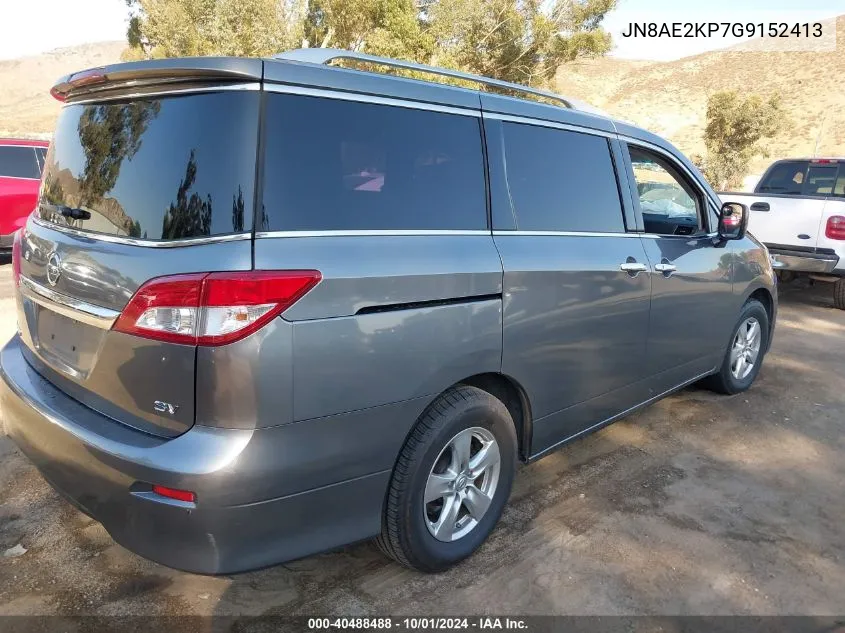 JN8AE2KP7G9152413 2016 Nissan Quest Platinum/S/Sl/Sv