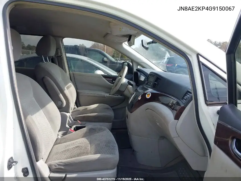 JN8AE2KP4G9150067 2016 Nissan Quest S