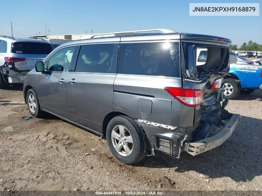 JN8AE2KPXH9168879 2017 Nissan Quest Sv