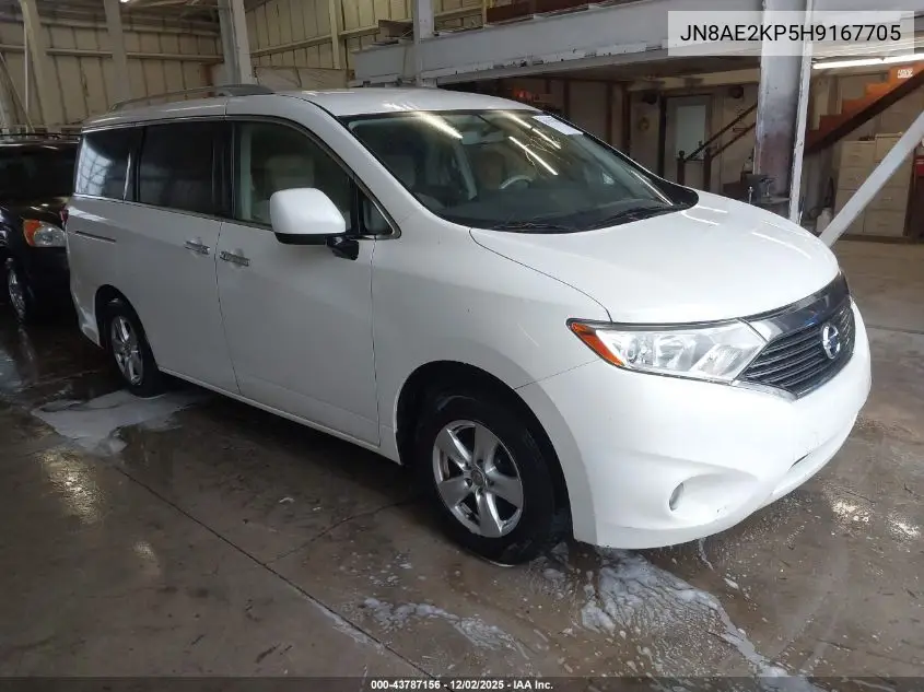 JN8AE2KP5H9167705 2017 Nissan Quest Sv
