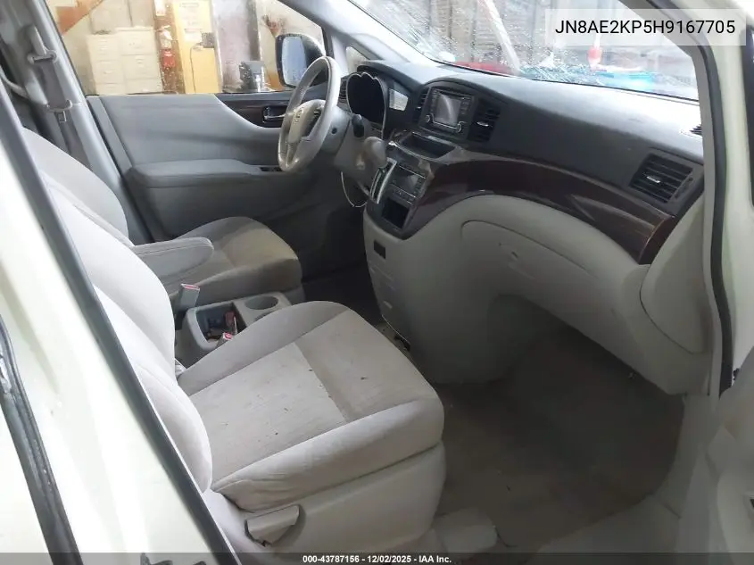 JN8AE2KP5H9167705 2017 Nissan Quest Sv